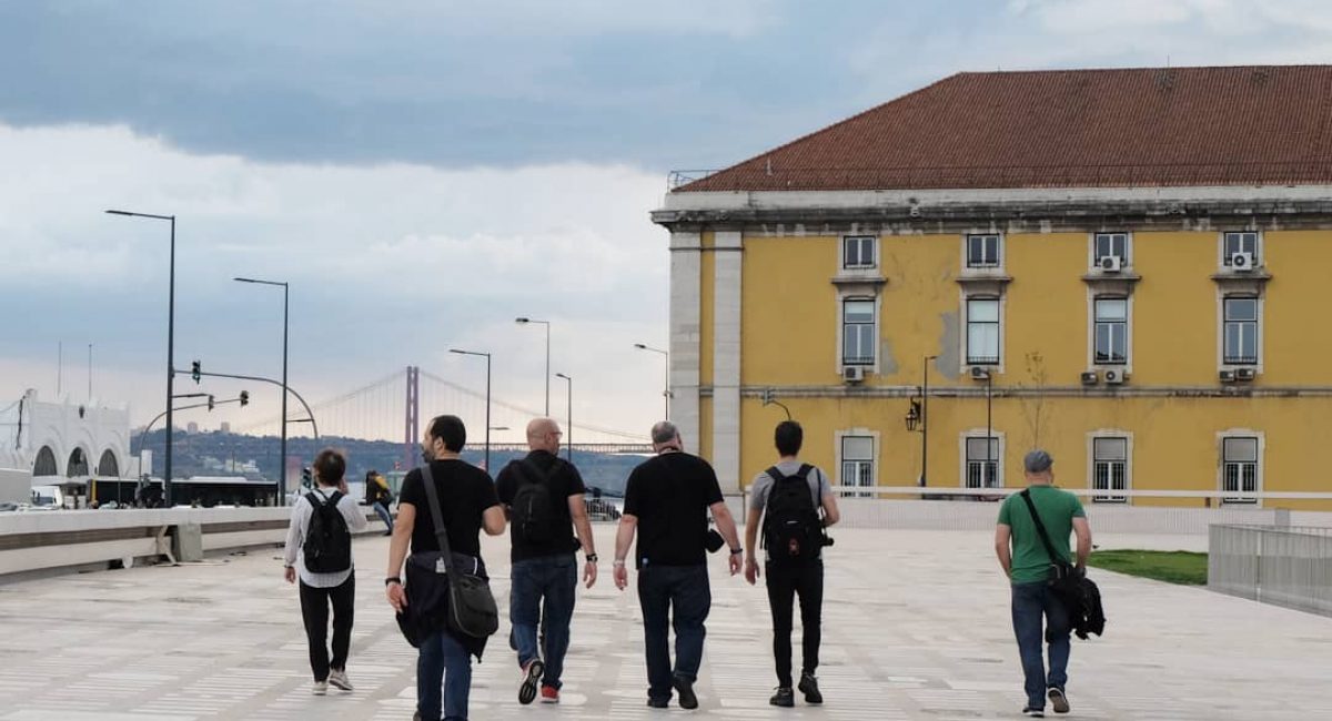 En Lisboa, con la gente del taller de Jota